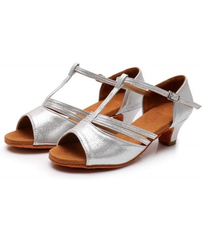 Women Heeled Sandals Size 5 Orthopedic Sandals For Women Platform Chunky Heels Sandals Women Beachy High Heel 7-silver $10.71...