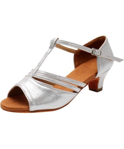 Women Heeled Sandals Size 5 Orthopedic Sandals For Women Platform Chunky Heels Sandals Women Beachy High Heel 7-silver $10.71...