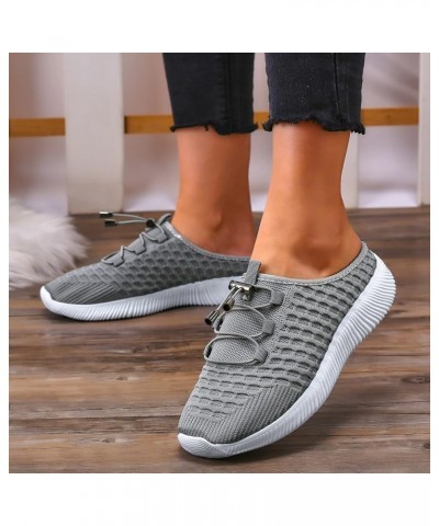 Women's Walking Sneakers Ladies Fashion Solid Color Breathable Mesh Lightweight Casual Shoes Lightweight Arch Support Shoes (...