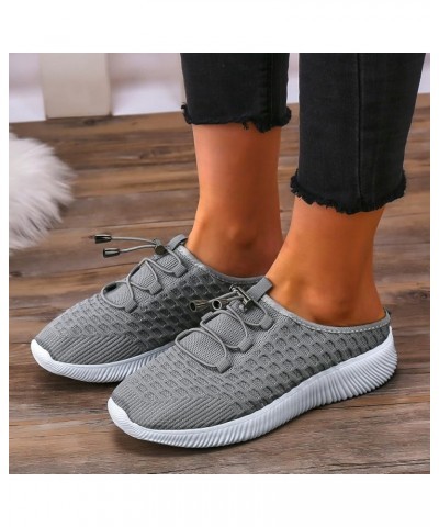 Women's Walking Sneakers Ladies Fashion Solid Color Breathable Mesh Lightweight Casual Shoes Lightweight Arch Support Shoes (...