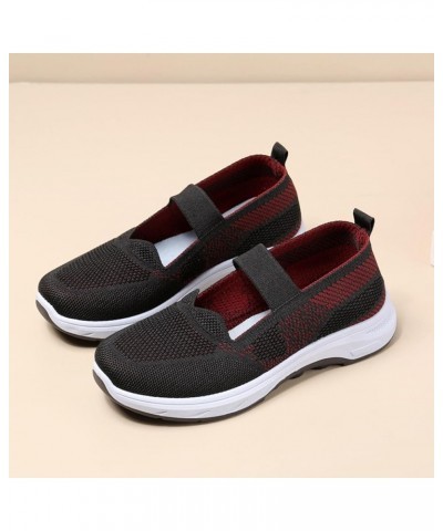 Womens Essential Sneaker Soft Work Shoes Low Top Platform Dress Shoes Running Shoes Classic Slide Sandals Black $12.46 Fashio...