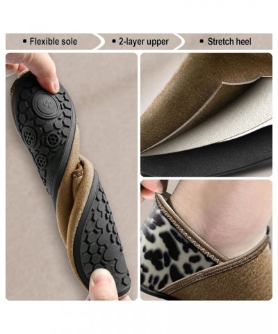 Women Slippers Socks, Slip on Shoes for Women Barefoot Yoga Shoe Comfortable Stretch Fit Deep Brown/Light Brown3308 $11.95 Sl...