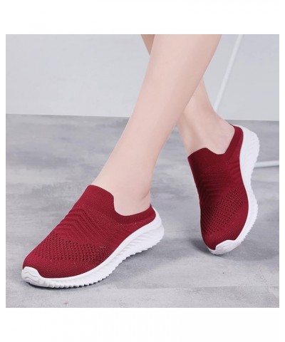 Walking Sneakers Shoes for Women, Slip On Sneakers Women Girls Fashion Casual Sports Shoes Mesh Breathable Running Shoes Ligh...