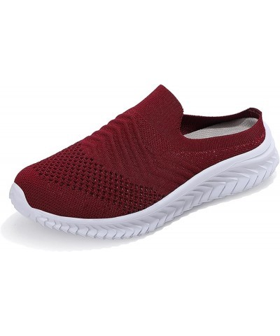 Walking Sneakers Shoes for Women, Slip On Sneakers Women Girls Fashion Casual Sports Shoes Mesh Breathable Running Shoes Ligh...