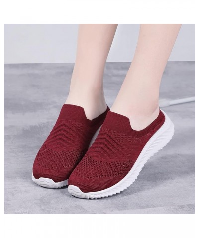 Walking Sneakers Shoes for Women, Slip On Sneakers Women Girls Fashion Casual Sports Shoes Mesh Breathable Running Shoes Ligh...