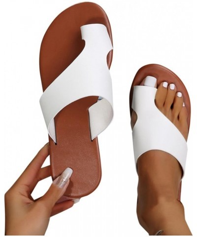 Women Breathable Open Toe Slippers Shoes Women Sandals Comfort with Elastic Ankle Strap Casual Bohemian Beach Shoes Lace (Bro...