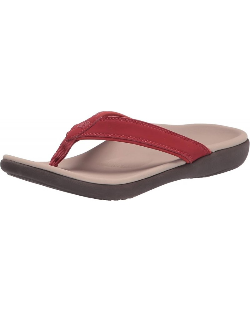 Women's Sandal Flip-Flop Red Ochre $33.37 Sandals