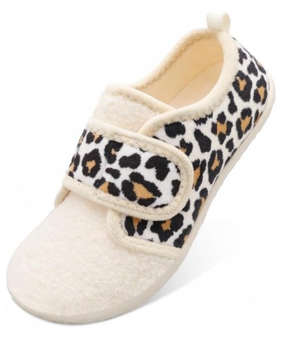 Womens Mens House Slippers Soft Indoor and Outdoor Slippers Slip on Memory Foam Bedroom Slippers Home Shoes Beige Leopard $14...