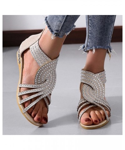 Dress Sandals for Women Wedge Casual Breathable Shoes Summer Wedges Zipper Toe Closed Toe Sandals for Women with Heel Sandals...