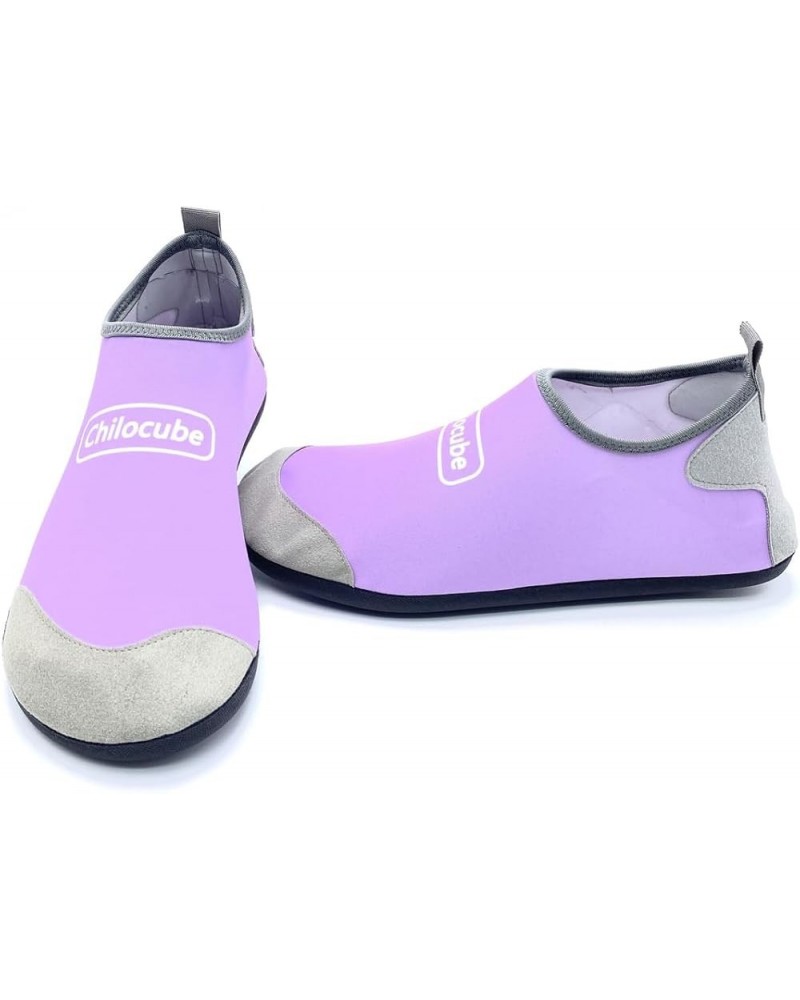 Water Shoes Women's Men's Outdoor Beach Swimming Barefoot Quick-Dry Aqua Socks Purple $7.48 Athletic Shoes