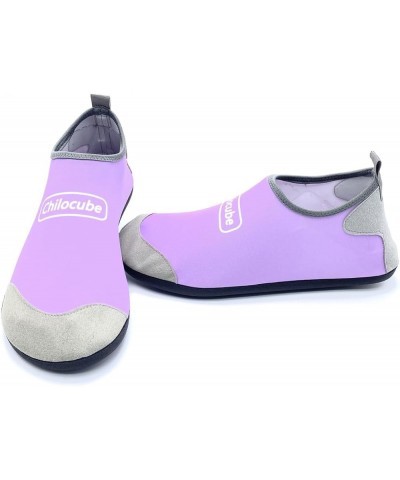 Water Shoes Women's Men's Outdoor Beach Swimming Barefoot Quick-Dry Aqua Socks Purple $7.48 Athletic Shoes