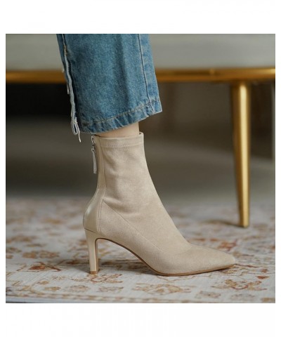 Chelsea Pump Ankle Boots, Women's Breathable Stilettos Retro Zipper Short Boots Z 04-a $11.75 Boots