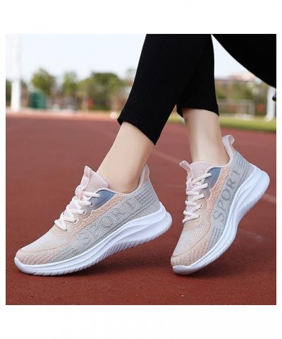 Womens Runing Tennis Mesh Shoes Non-Slip Casual Arch Support Sneakers Wide Toe Box Shoes Ao4-light Blue $19.79 Athletic Shoes