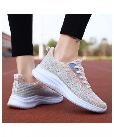 Womens Runing Tennis Mesh Shoes Non-Slip Casual Arch Support Sneakers Wide Toe Box Shoes Ao4-light Blue $19.79 Athletic Shoes