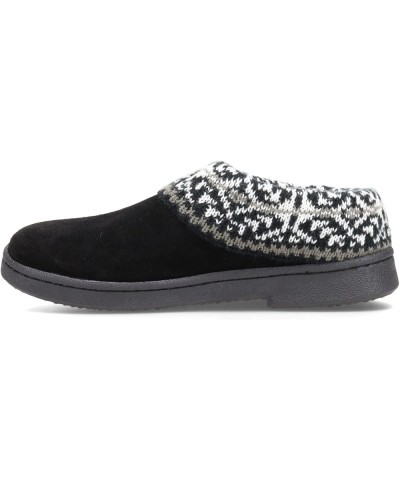 Womens Women'S Clarks, Sweater Collar Slipper Black/Grey $17.50 Slippers