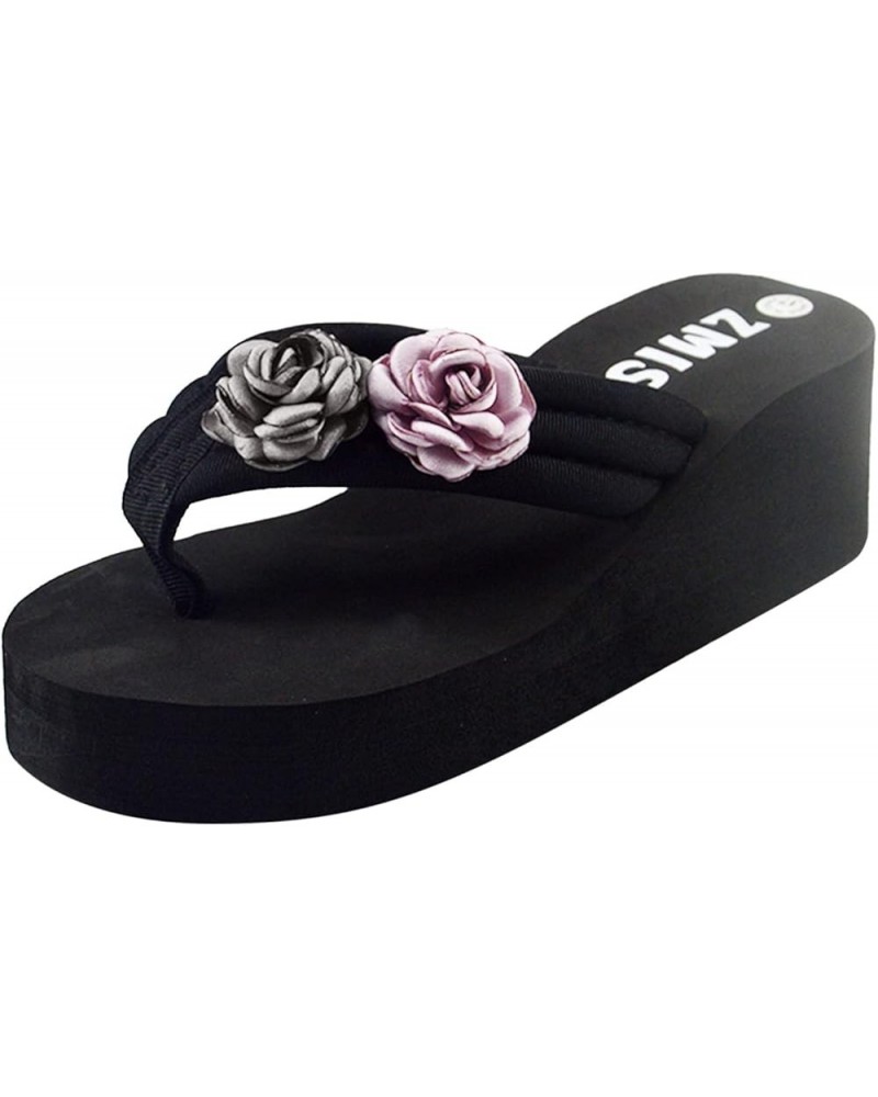 Women's Rhinestone Flat Sandals, Women Flip Flops with Clip Toe Ring Womens Sandals Flats Purple-c $16.69 Sandals