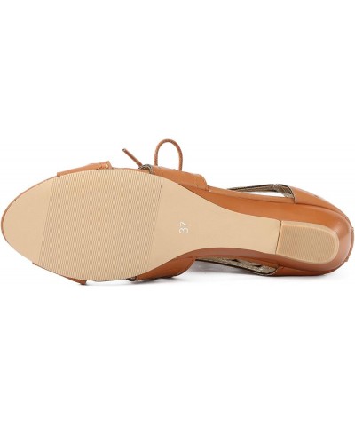 Womens Sandals Comfortable Sandalias Flats For Women Dressy Comfortable Sandals Women Heels Wedge Flats For Brown 1 $13.48 Sa...