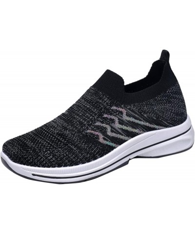 White Sneakers for Women Slip on Tennis Shoes Women Funny Gifts Sock Sneakers Womens Slip on Sneakers Black $16.58 Athletic S...