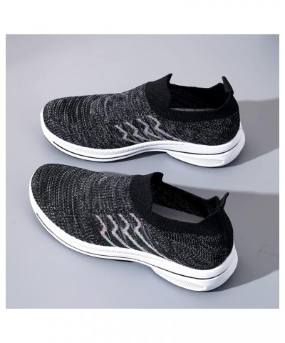 White Sneakers for Women Slip on Tennis Shoes Women Funny Gifts Sock Sneakers Womens Slip on Sneakers Black $16.58 Athletic S...