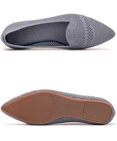 Women's Casual Loafer Flats Slip On Loafer Shoes Comfortable Knit Flat Shoes Classics Pointy Toe Loafer Flats,for Work,Travel...