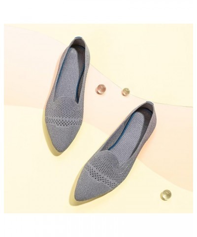 Women's Casual Loafer Flats Slip On Loafer Shoes Comfortable Knit Flat Shoes Classics Pointy Toe Loafer Flats,for Work,Travel...