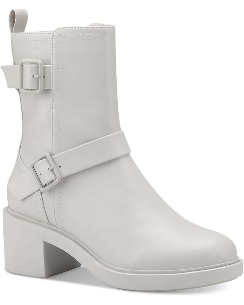 Womens Chantal Faux Leather Booties White $12.96 Boots