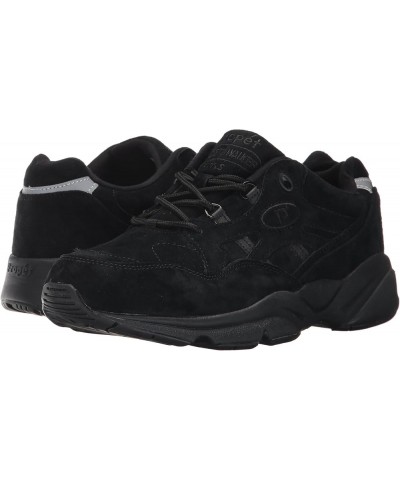 Womens Stability Walker Shoes Black Suede $34.40 Athletic Shoes