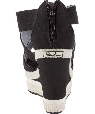 'Aedyn' Wedge Sandals Black $11.96 Sandals