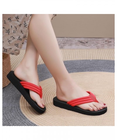 Platform Slide Sandals for Women Open Toe Buckle Ankle Strap Espadrille Mid-Heel Casual Sandal Dress Slip-on Shoes 23-hyems-e...