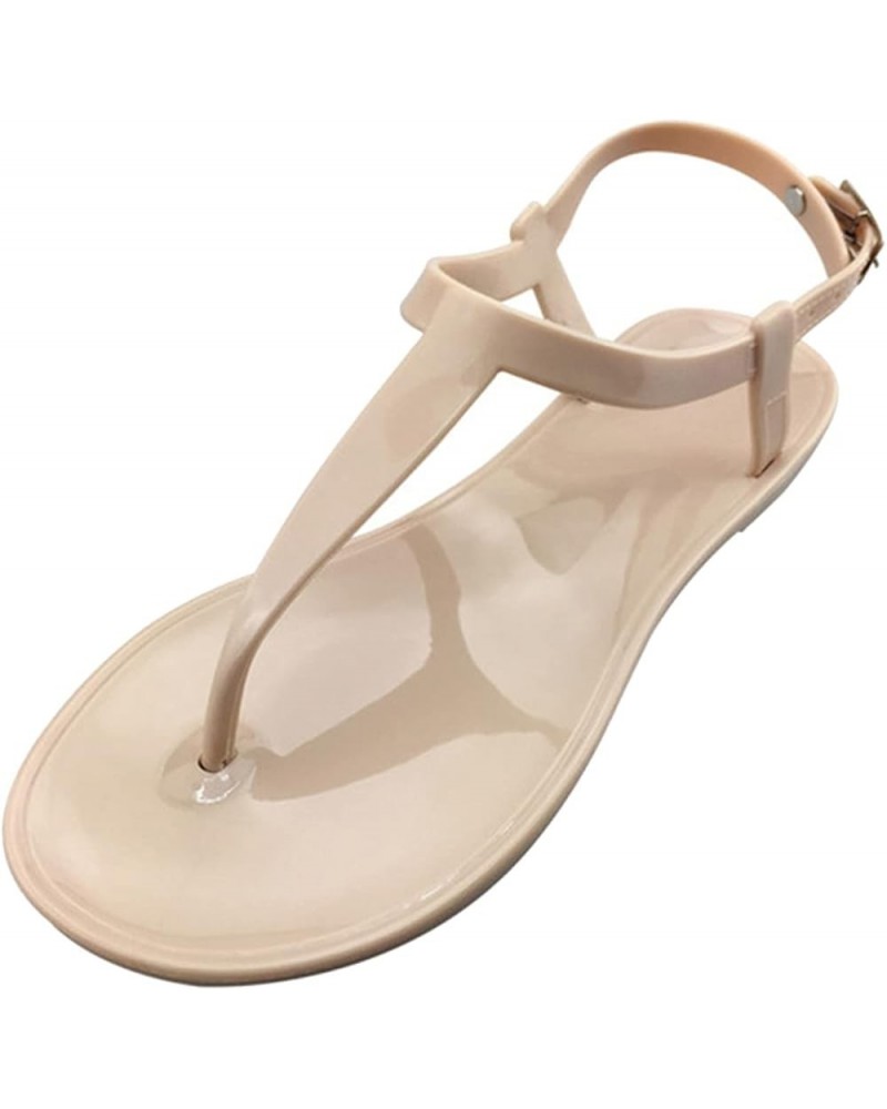 Sandals Women Flats Women Platform Sandals For Womens Ballet Flats With Arch Support Sandals Black Flip Flops F-beige $26.03 ...