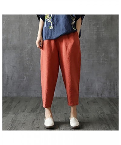 New Elastic Waist Loose Harem Pants Summer Casual Pants Ladies Pants B $9.60 Outdoor Shoes