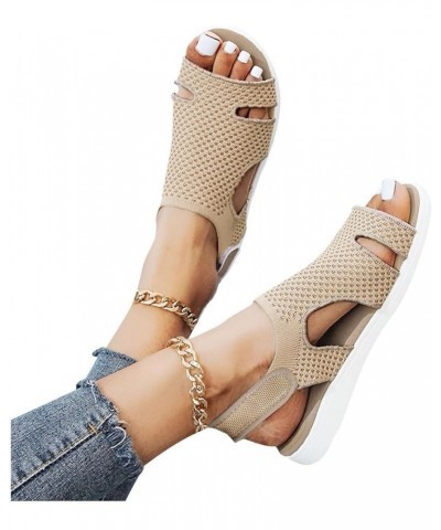 Flats Shoes for Women Low Chunky Heel Shoes Soft Insole Orthotic Sandals Braided Flats Casual Summer Dress Slides 172-ibzwp-9...