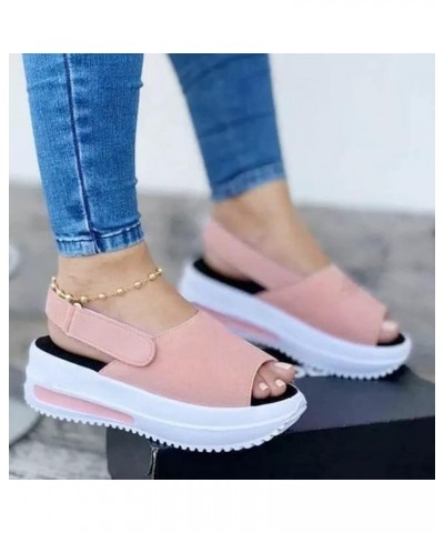 Women's Orthopedic Sandals, Walking Sandals for Women Casual Summer, Fashion Sports Open Toe Sandals Wide Width Platform Sand...