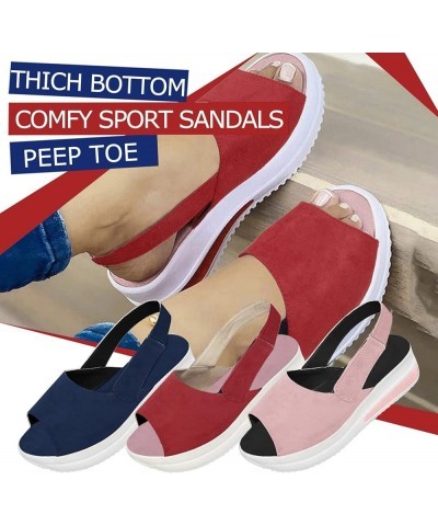 Women's Orthopedic Sandals, Walking Sandals for Women Casual Summer, Fashion Sports Open Toe Sandals Wide Width Platform Sand...