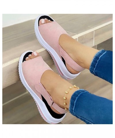 Women's Orthopedic Sandals, Walking Sandals for Women Casual Summer, Fashion Sports Open Toe Sandals Wide Width Platform Sand...