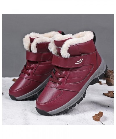 Womens Winter Boots Waterproof Wide Calf Winter Snow Boots for Women Size 12 Womens Winter Booties with Fur Women Boots Winte...