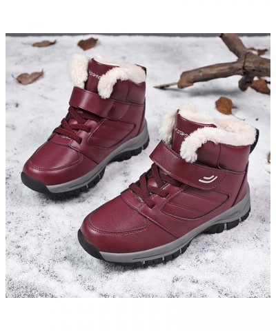 Womens Winter Boots Waterproof Wide Calf Winter Snow Boots for Women Size 12 Womens Winter Booties with Fur Women Boots Winte...