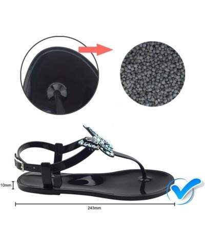 Fashion Casual Rhinestone Butterfly Thong Sandals: Ankle Strap Beach Sandals Comfy Breathable Flat Casual $12.03 Sandals