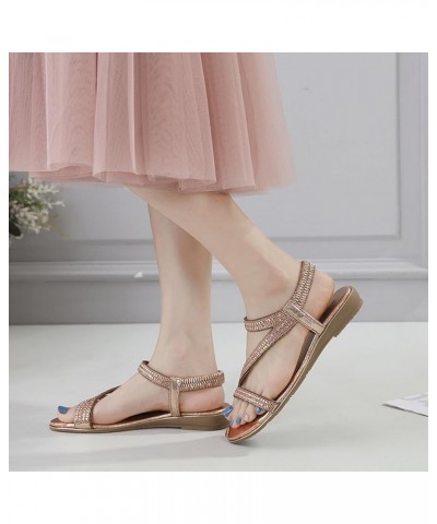 Sandals for Women Dressy Slide Shoes Summer Open Toe Casual Soft comfort Fashion with Arch Support Orthotic Slides Gold $17.9...