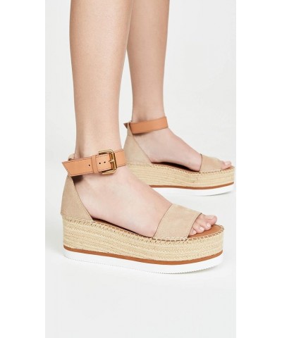 Women's Glyn Flatform Espadrilles Natural/Beige $58.05 Sandals