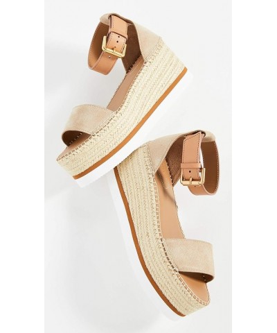 Women's Glyn Flatform Espadrilles Natural/Beige $58.05 Sandals