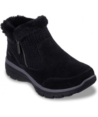 Women's Easy Going-Warmhearted Ankle Boot Black/Black $30.87 Boots