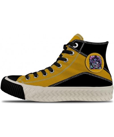 Popular Graffiti (52),orange11 Custom high top lace up Non Slip Shock Absorbing Sneakers Sneakers with Fashionable Patterns $...