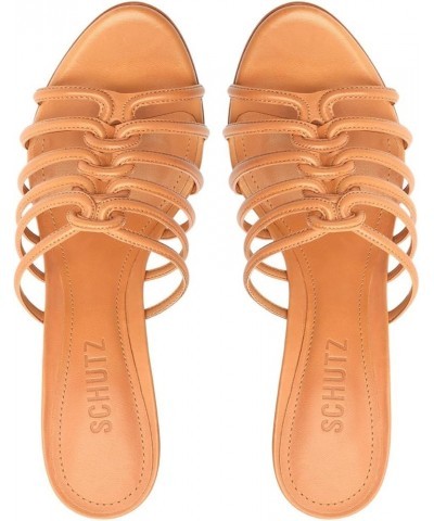 Women's Octavia Calf Leather Sandal Honey Peach $25.30 Sandals