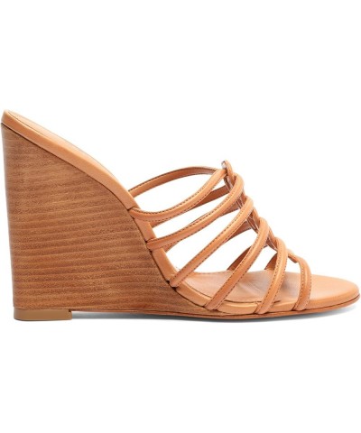 Women's Octavia Calf Leather Sandal Honey Peach $25.30 Sandals