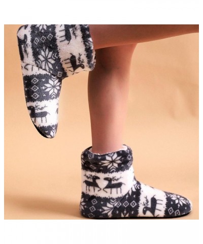 Ladies Autumn Slippers Autumn Winter Warm Outdoor Shoes Christmas Cotton Shoes Women Indoor Household Slippers Black $9.59 Sl...