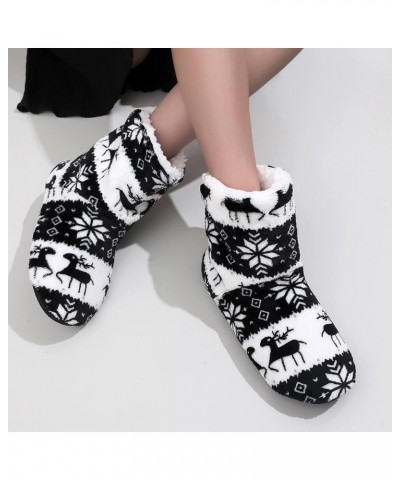 Ladies Autumn Slippers Autumn Winter Warm Outdoor Shoes Christmas Cotton Shoes Women Indoor Household Slippers Black $9.59 Sl...