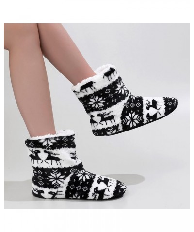 Ladies Autumn Slippers Autumn Winter Warm Outdoor Shoes Christmas Cotton Shoes Women Indoor Household Slippers Black $9.59 Sl...