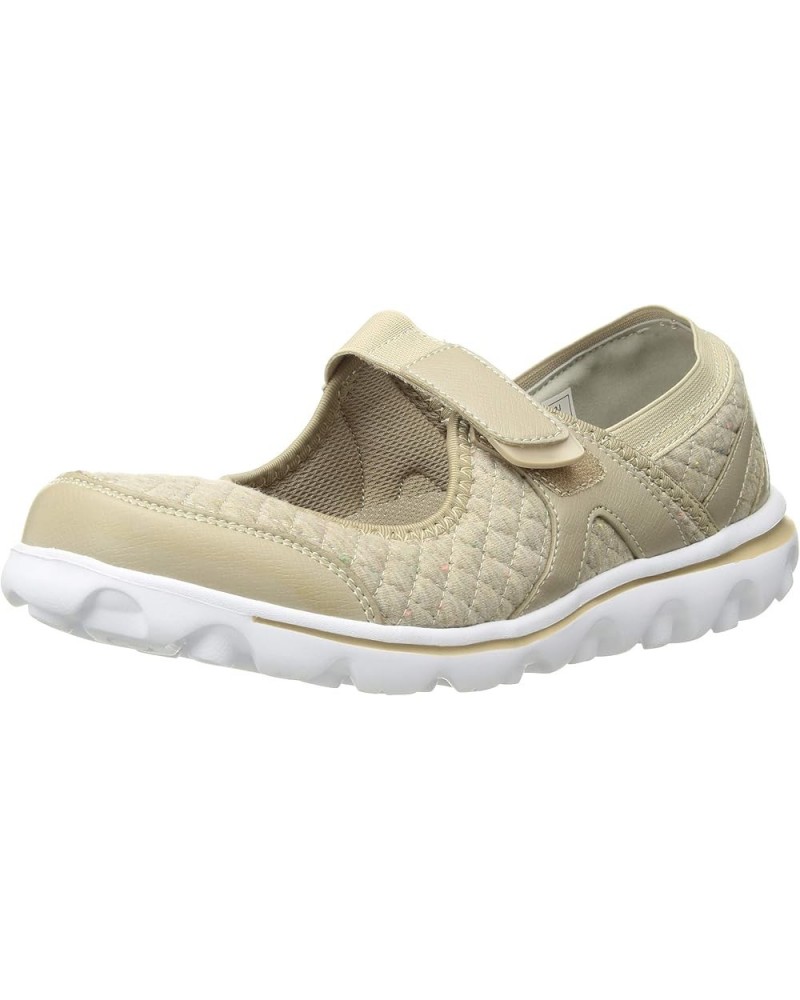 Womens Onalee Mary Jane Beige Quilt $41.57 Flats