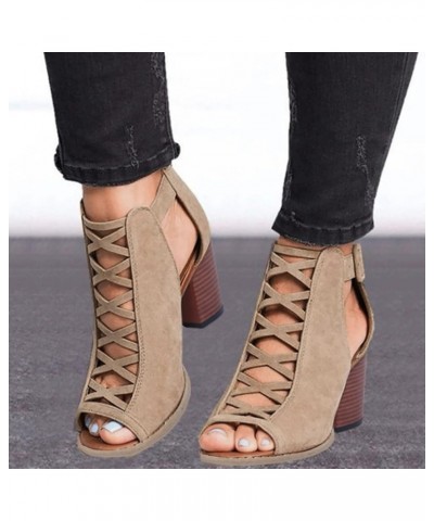 Womens Wedge Sandals, Orthopedic Sandals for Women Sandals Open Toe Wedge Platform Sandal with Back Strap X13-beige $15.45 Sa...